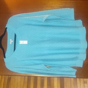 Talbots 3 quarter sleeve 'Light Blue Sweater